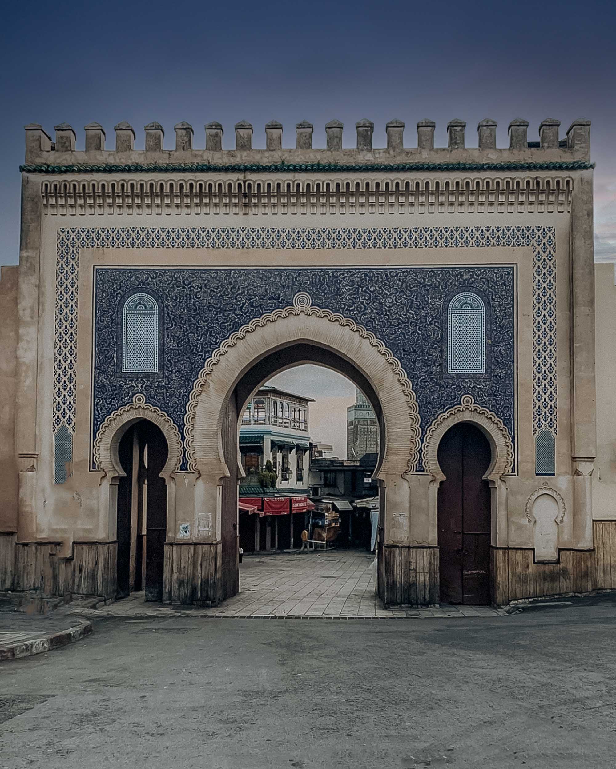 the blue gate in fes