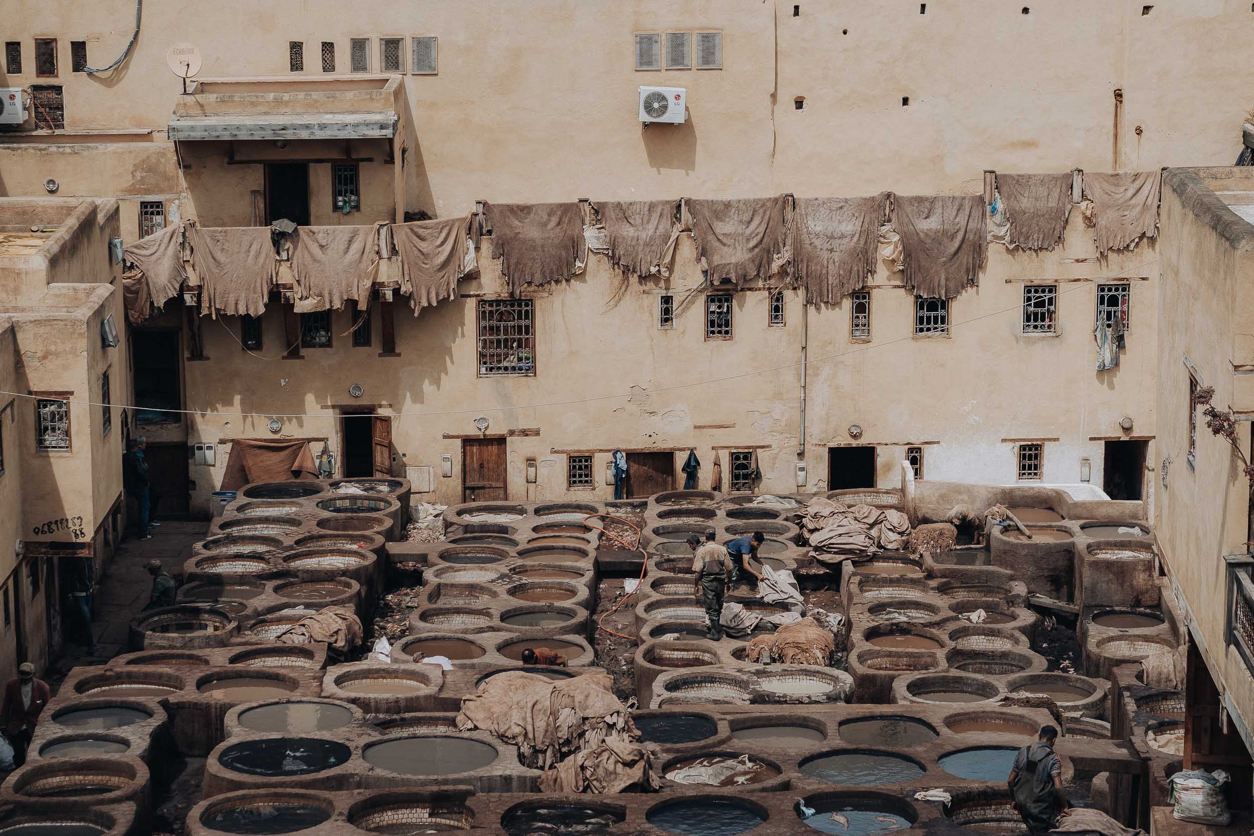 Tannery in fes- morocco