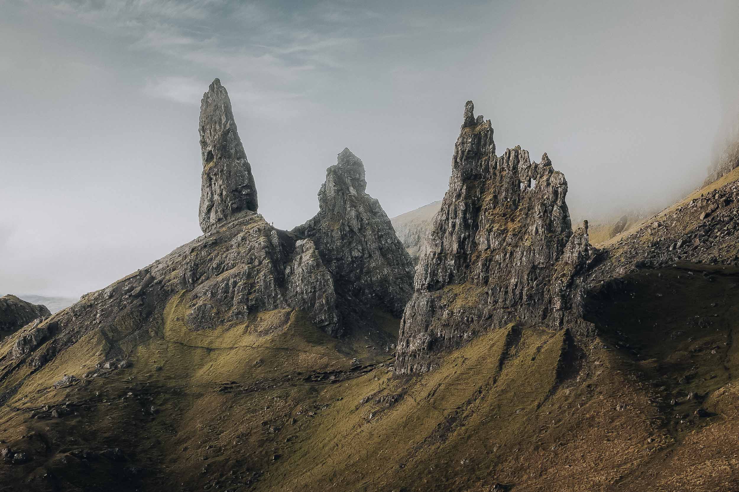 Old man of storr on the isle of skye