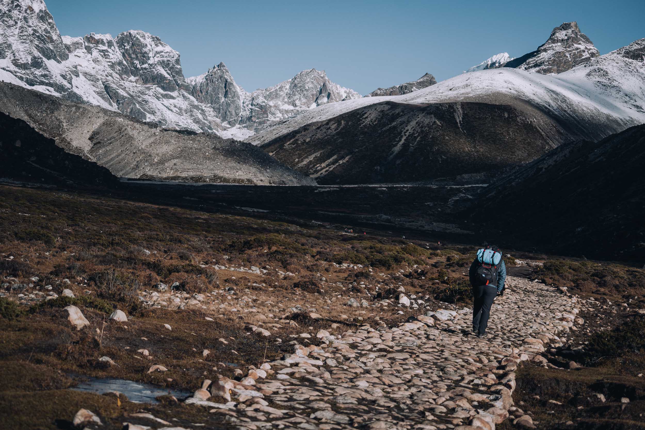 Walking the path in the khumbu valley