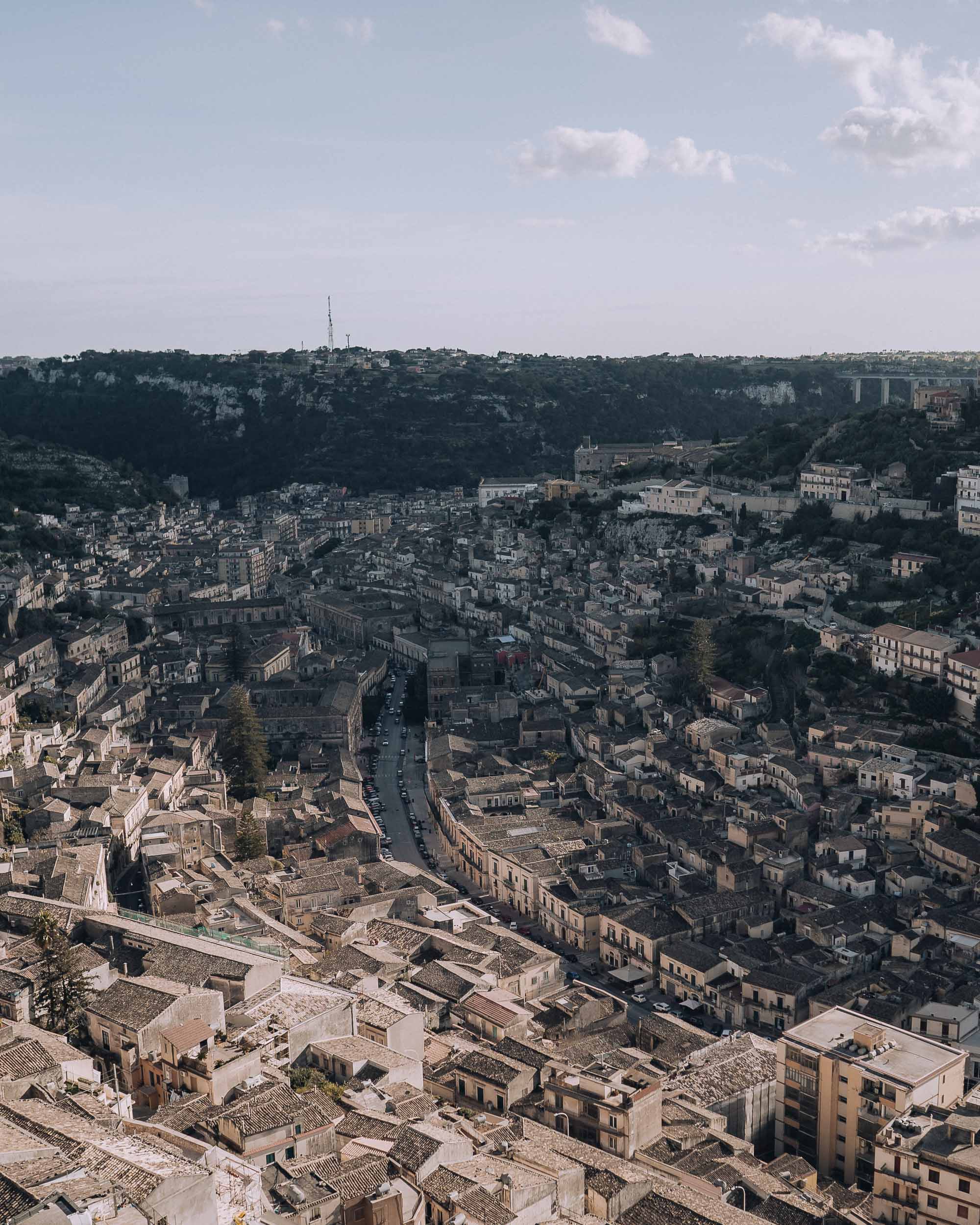 View over Modica in Sicily