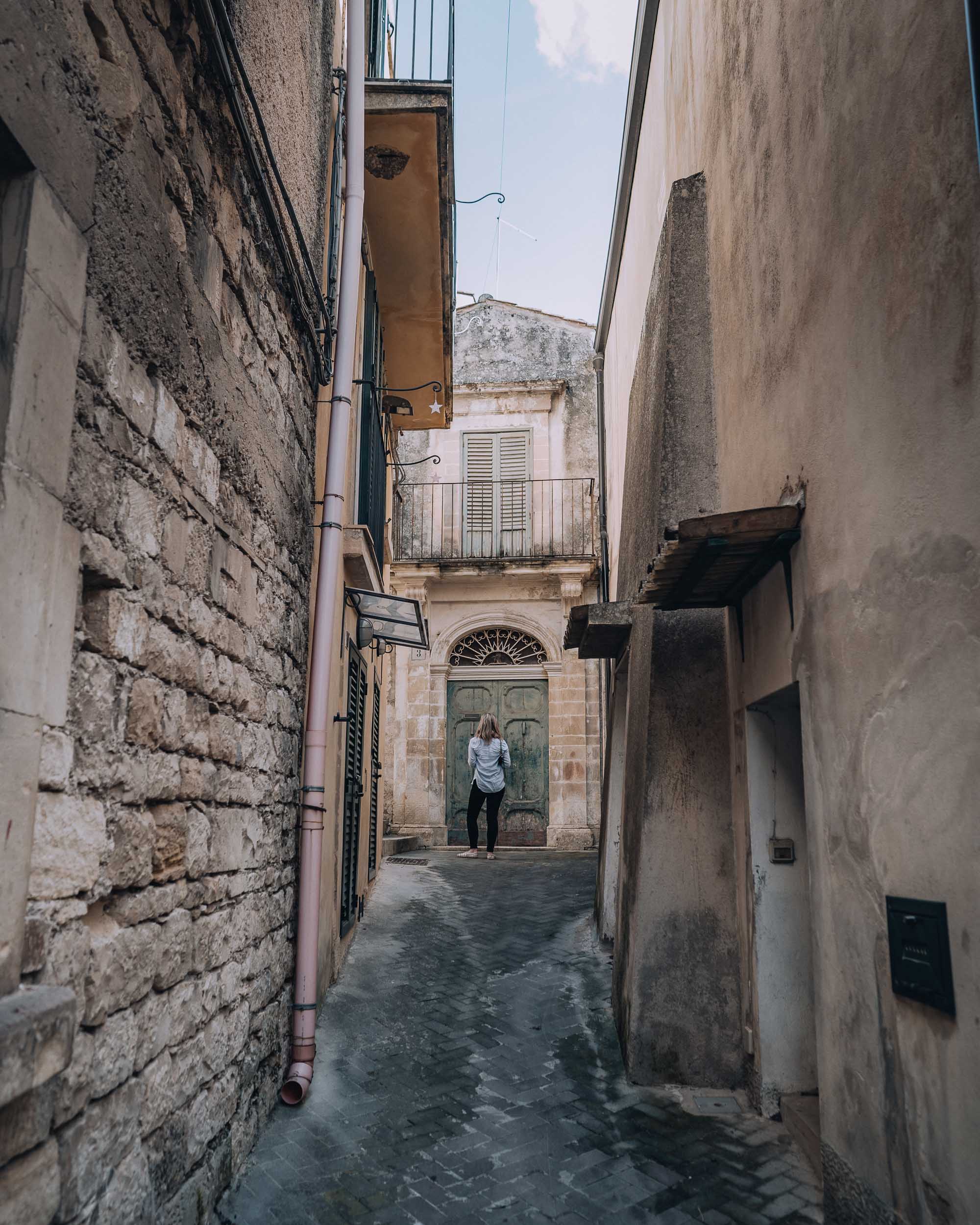 back streets in Modica